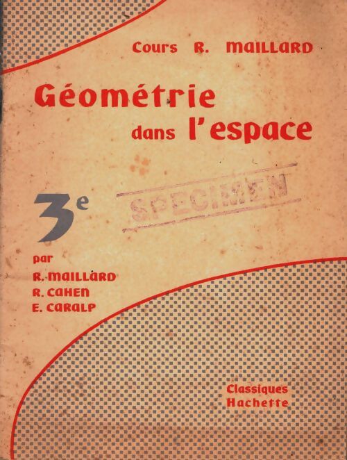 Livrenpoche : Géométrie dans l'espace classe de troisième - Collectif - Livre