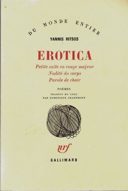 Livrenpoche : Erotica - Yannis Ritsos - Livre