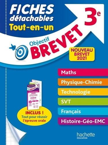 Livrenpoche : Objectif Brevet 3e - Fiches détachables Tout-en-Un - Brevet 2021 - Nicolas Clamart - Livre