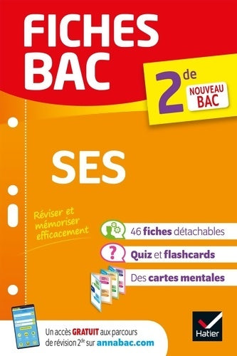 Livrenpoche : Fiches bac SES Seconde : Nouveau programme de Seconde - Sylvain Leder - Livre
