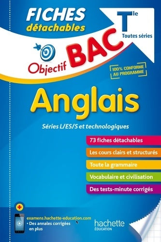 Livrenpoche : Objectif Bac Fiches Détachables Anglais Term L/ES/S - Marie-Christine Moser - Livre
