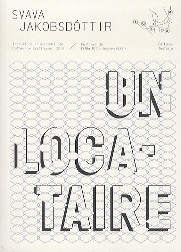 Livrenpoche : Un Locataire - Svava Jakobsdottir - Livre