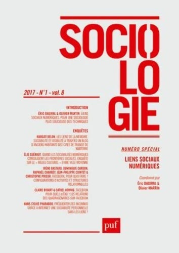 Livrenpoche : Sociologie 2017 n°1 : Liens sociaux numériques - Collectif - Livre