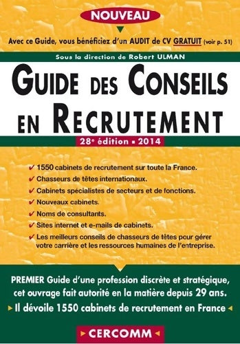 Livrenpoche : Guide des conseils en recrutement 2014 - Robert Ulman - Livre