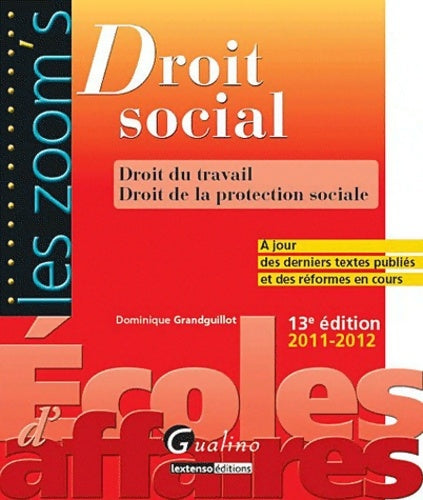 Livrenpoche : Droit social - Dominique Grandguillot - Livre