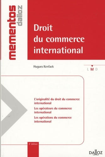 Livrenpoche : Droit du commerce international - Hugues Kenfack - Livre