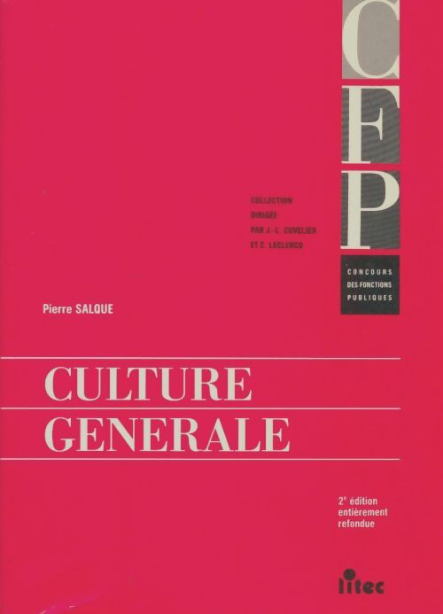 Livrenpoche : Culture générale CFP - Pierre Salque - Livre