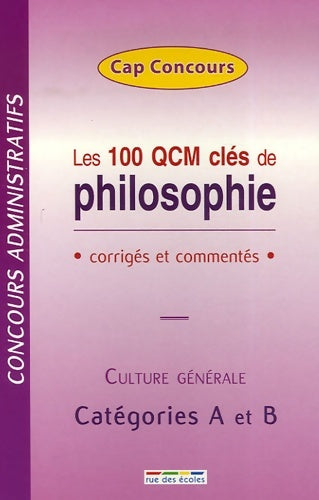 Livrenpoche : QCM philosopie - Collectif - Livre