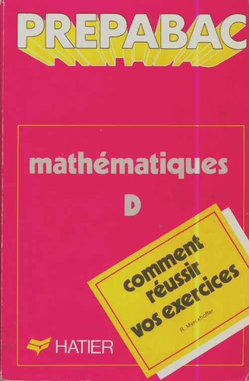 Livrenpoche : Maths D - René Merckhoffer - Livre