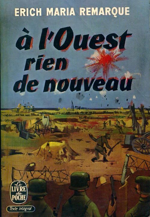 Livrenpoche : A l'ouest, rien de nouveau - Erich Maria Remarque - Livre