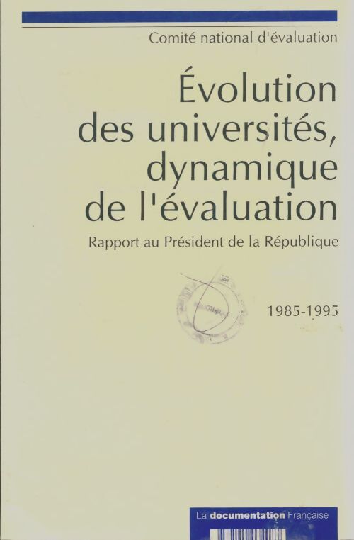 Livrenpoche : Evolution des universités, dynamique de l'évolution - Collectif - Livre