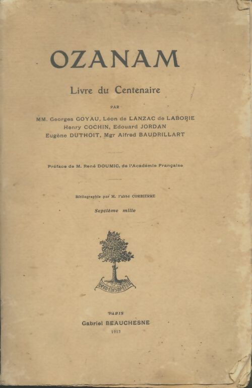 Livrenpoche : Ozanam livre du centenaire - Collectif - Livre