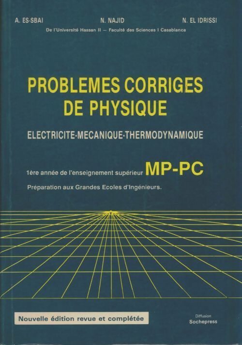 Livrenpoche : Problèmes corrigés de physique mp-pc - N Najid - Livre