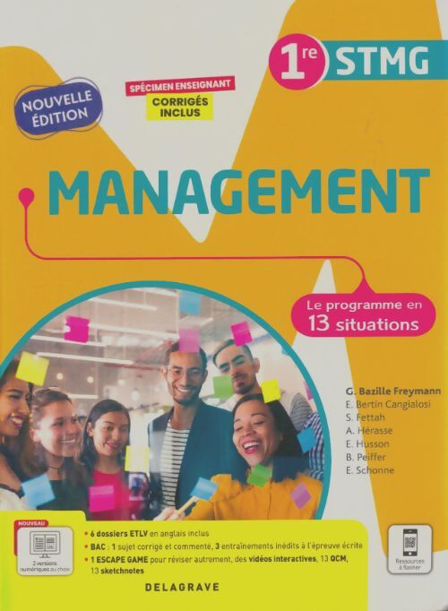 Livrenpoche : Management Première STMG - Collectif - Livre