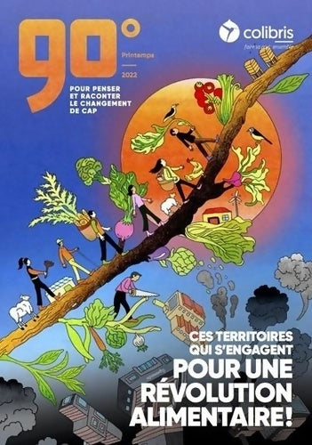 Livrenpoche : 90 degrés - N°2 Ces territoires qui s'engagent pour une révolution alimentaire - Collectif - Livre