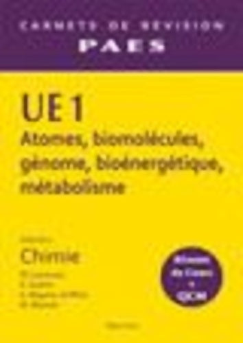 Livrenpoche : UE1 CHIMIE VOL 1 PACES - Collectif - Livre