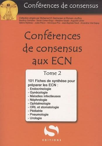 Livrenpoche : Conférences de Consensus aux ECN : Tome II 101 fiches de synthèse - Mohamed El Sanharawi - Livre