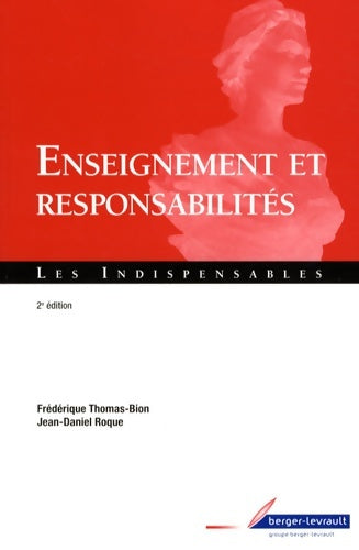 Livrenpoche : ENSEIGNEMENT ET RESPONSABILITES 2E - Renaudie Olivier - Livre