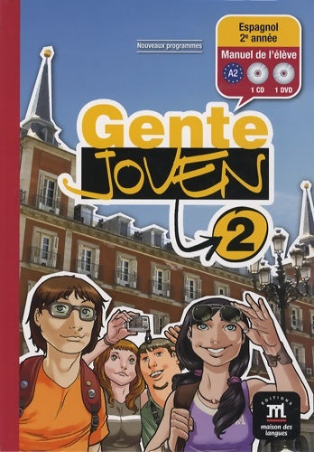 Livrenpoche : GENTE JOVEN 2 - LIVRE DE L'élève - CD+DVD - Collectif - Livre