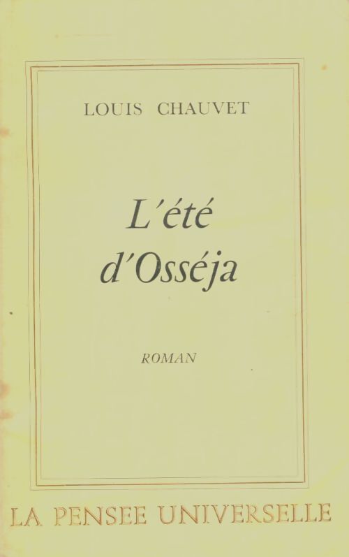 Livrenpoche : L'été d'Osséja - Louis Chauvet - Livre