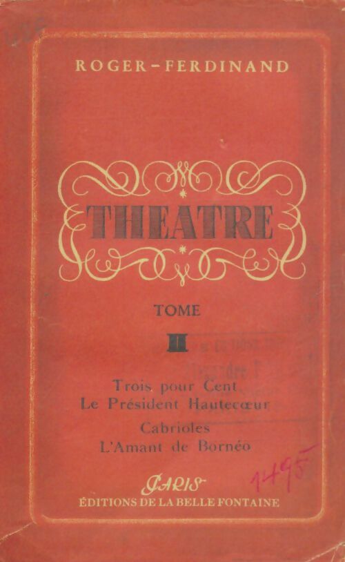 Livrenpoche : Théâtre Tome II - Roger Ferdinand - Livre
