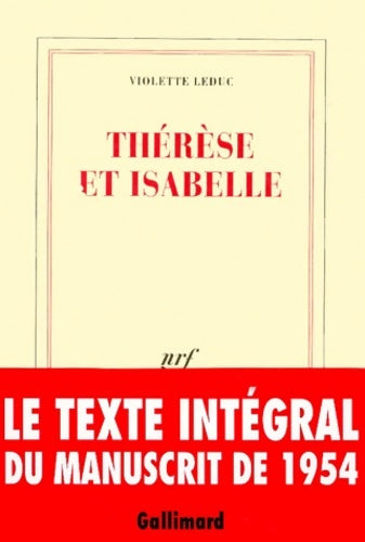 Livrenpoche : Thérèse et Isabelle - Violette Leduc - Livre
