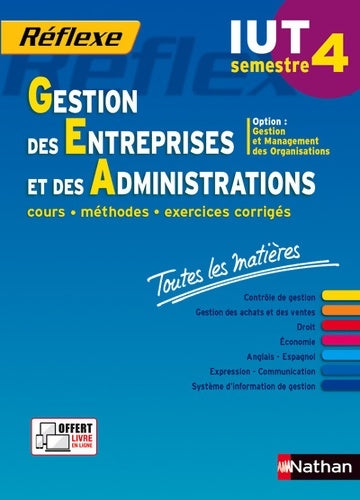 Livrenpoche : Gestion des Entreprises et des Administrations - S4 - option GMO - Toutes les matières - Isabelle Bournaud - Livre