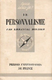 Le personnalisme - Emmanuel Mounier - Livre