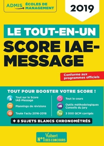 Livrenpoche : Le Tout-en-un Score IAE-Message : SIM 2019 - Julie Camoin - Livre