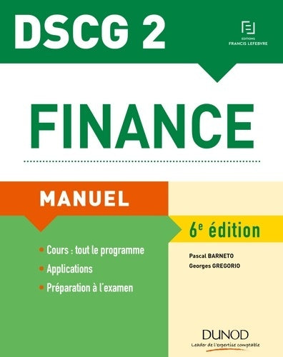 Livrenpoche : Finance DSCG 2 : Manuel - Gregorio Barneto - Livre