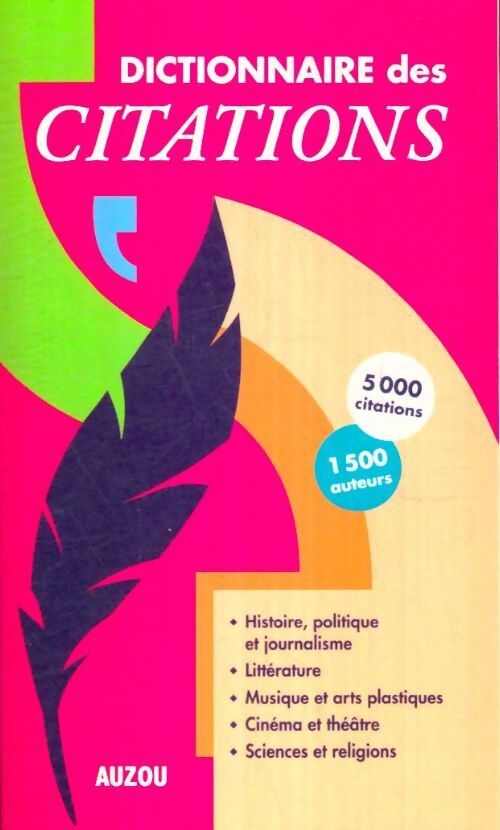 Livrenpoche : Dictionnaire des citations - Collectif - Livre