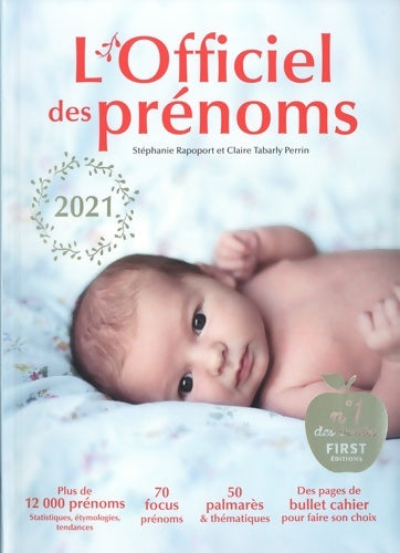 Livrenpoche : L'officiel des prénoms 2021 - plus de 12 000 prénoms statistiques étymologies tendances - Stéphanie Rapoport - Livre