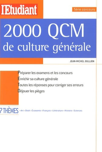 Livrenpoche : 2000 QCM de culture générale - Jean-Michel Oullion - Livre