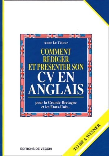 Livrenpoche : Le CV en anglais - Le Tetour - Livre