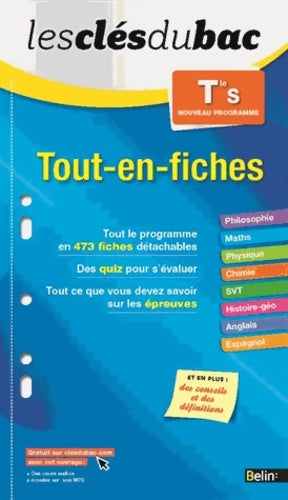 Livrenpoche : Tout-en-fiches Terminale S - Romain Couderc - Livre
