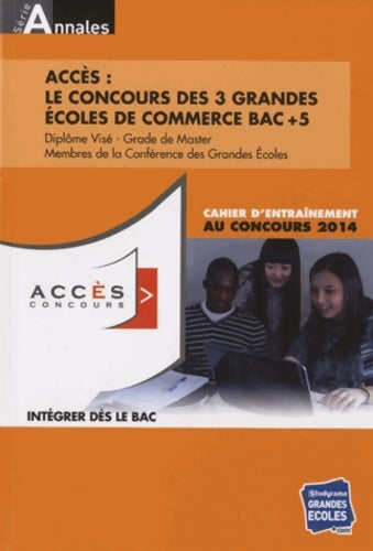 Livrenpoche : Annales accès 2013-2014 : élèves de terminale - Studyrama - Livre