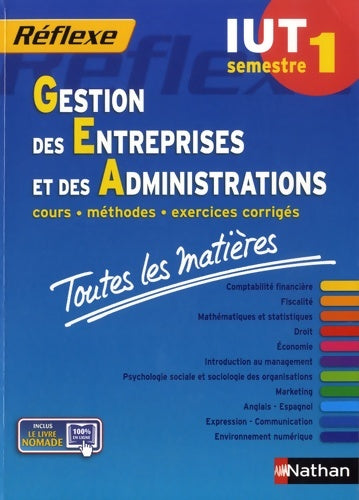 Livrenpoche : Gestion des entreprises et des administrations - S1 - Toutes les matières - Nicolas Bernard - Livre