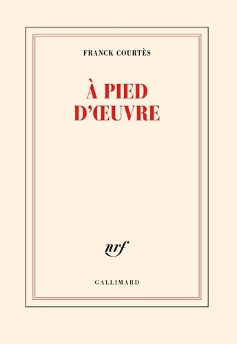 Livrenpoche : À pied d'oeuvre - Franck Courtès - Livre