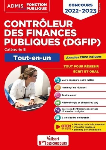 Livrenpoche : Concours Contrôleur des Finances publiques . Catégorie B - Tout-en-un : Concours 2022-2023 - Frédéric Bottaro - Livre
