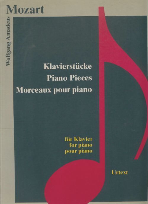 Livrenpoche : Mozart : Morceaux pour piano - Xxx - Livre