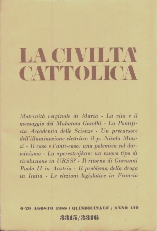 Livrenpoche : La civilta cattolica volume III n°3315 - Collectif - Livre