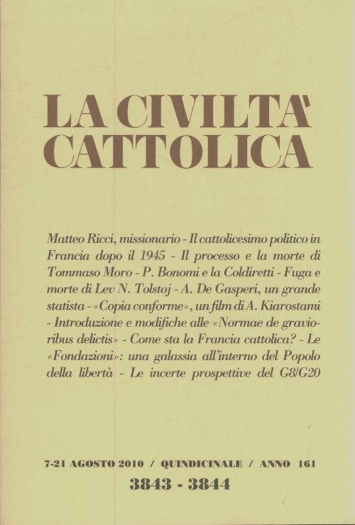 Livrenpoche : La civllta cattolica n°3843 - Collectif - Livre