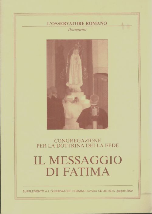 Livrenpoche : Il messaggio di Fatima - Collectif - Livre