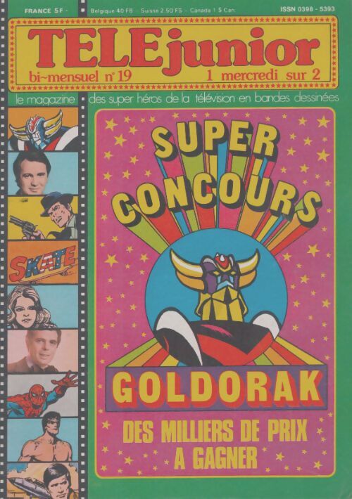 Livrenpoche : Télé Junior n°19 : Super concours Goldorak - Collectif - Livre