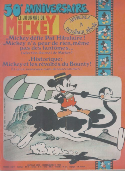 Livrenpoche : Le journal de Mickey n°1390 : 50e anniversaire - Collectif - Livre