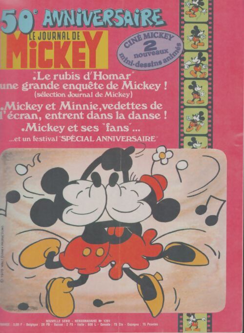 Livrenpoche : Le journal de Mickey n°1391 : 50e anniversaire - Collectif - Livre