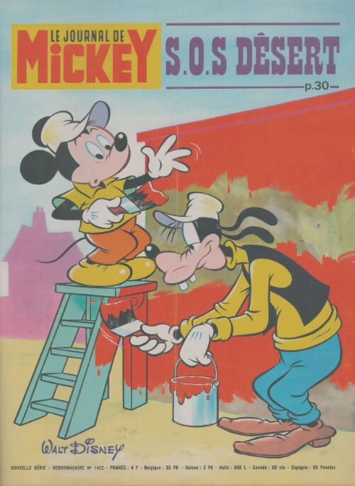 Livrenpoche : Le journal de Mickey n°1422 : S.O.S. Désert - Collectif - Livre