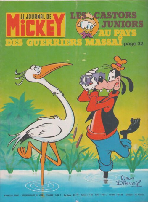 Livrenpoche : Le journal de Mickey n°1399 : Au pays des guerriers Massaï - Collectif - Livre