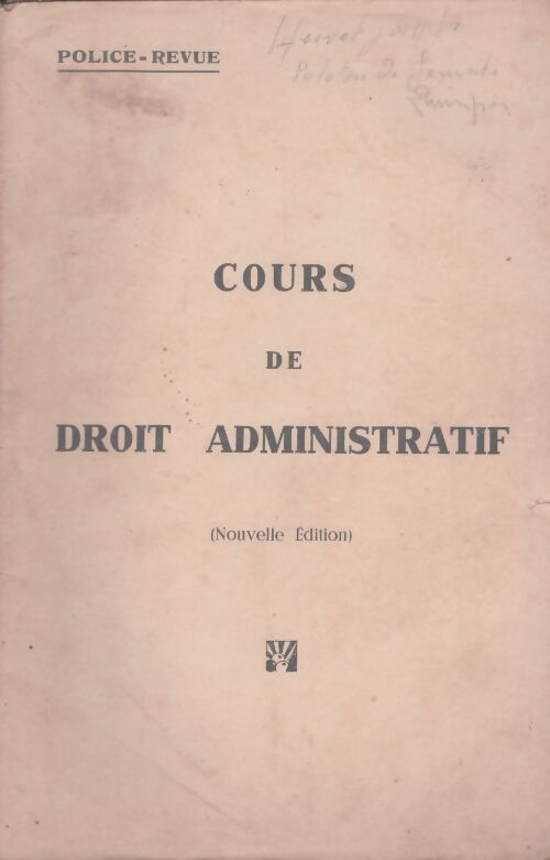 Livrenpoche : Cours de droit administratif (nouvelle édition) - Collectif - Livre
