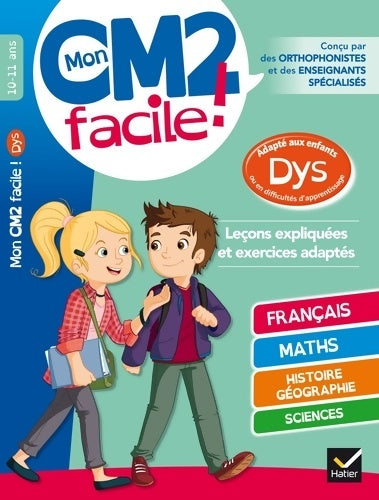 Livrenpoche : Mon CM2 facile ! adapté aux enfants DYS et en difficultés d'apprentissage - Evelyne Barge - Livre
